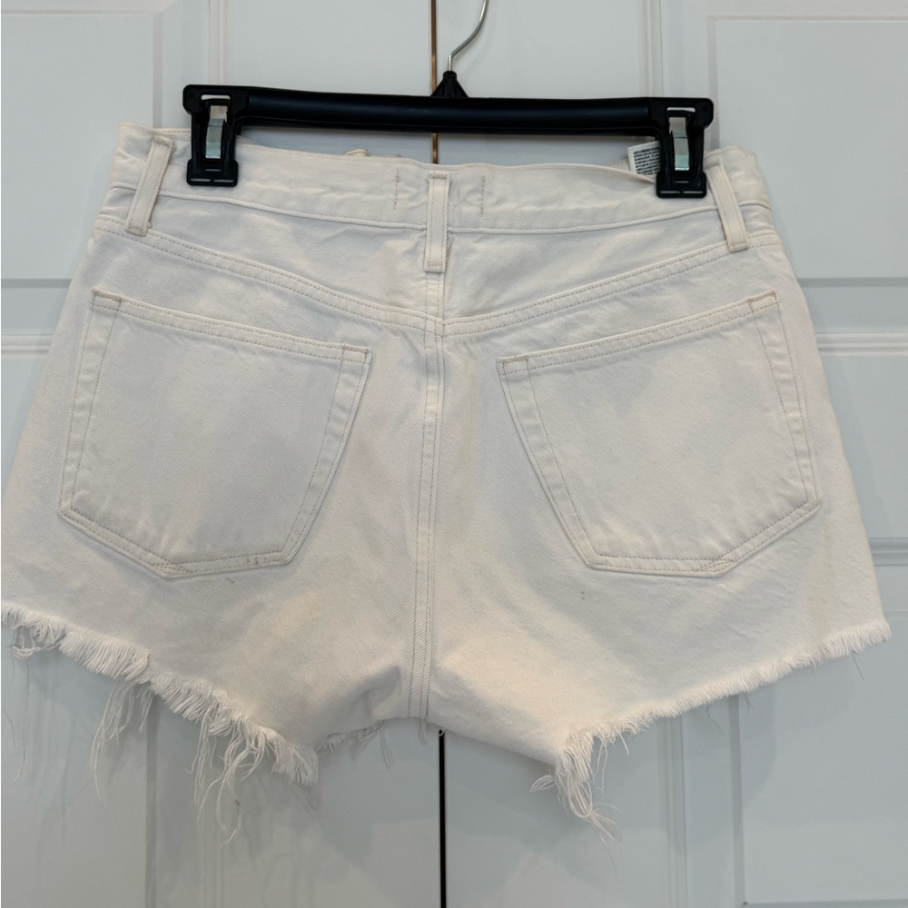 Agolde white Parker shorts size 25 - Picture 2 of 2